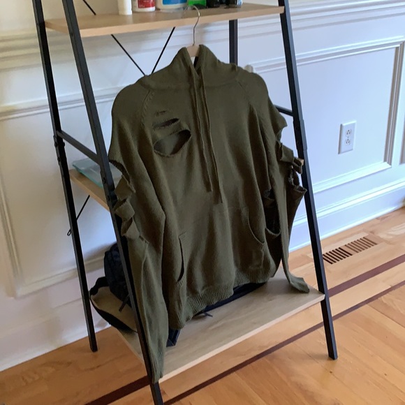 LF Distressed Hoodie Sweater - Picture 3 of 6